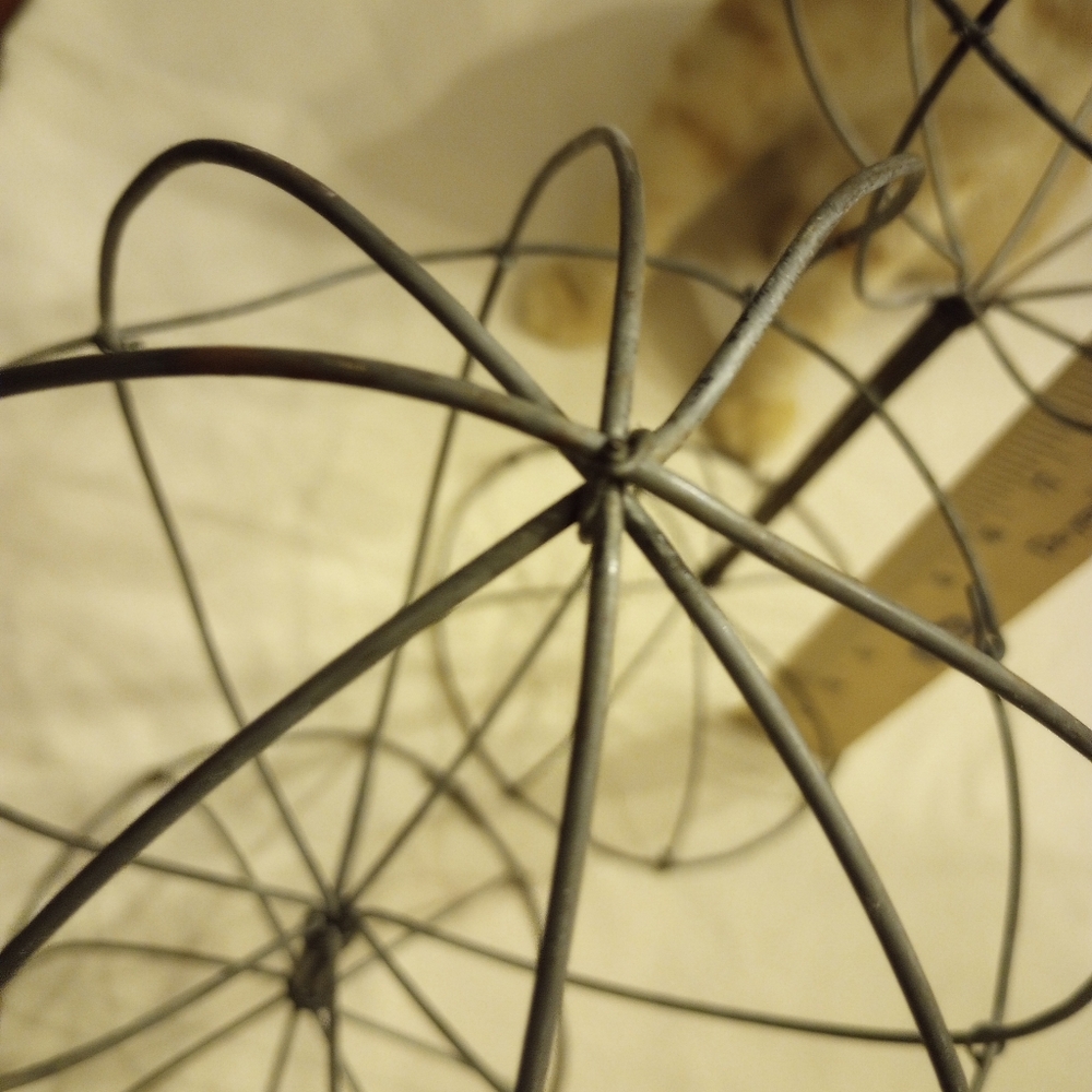 Two Rustic Wire Hat Structures - Picture 5 of 8